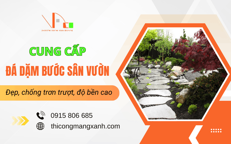 đá dặm bước sân vườn