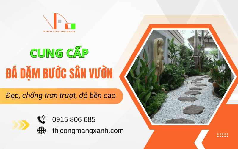 đá dặm bước sân vườn