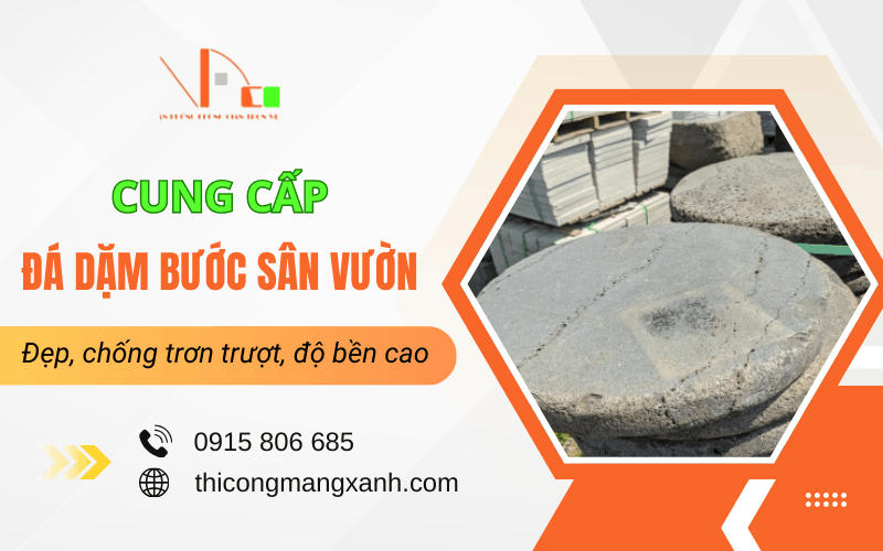 đá dặm bước sân vườn