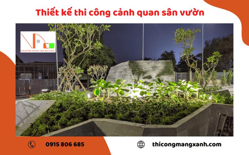 thiết kế thi công cảnh quan sân vườn