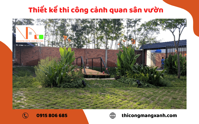 thiết kế thi công cảnh quan sân vườn