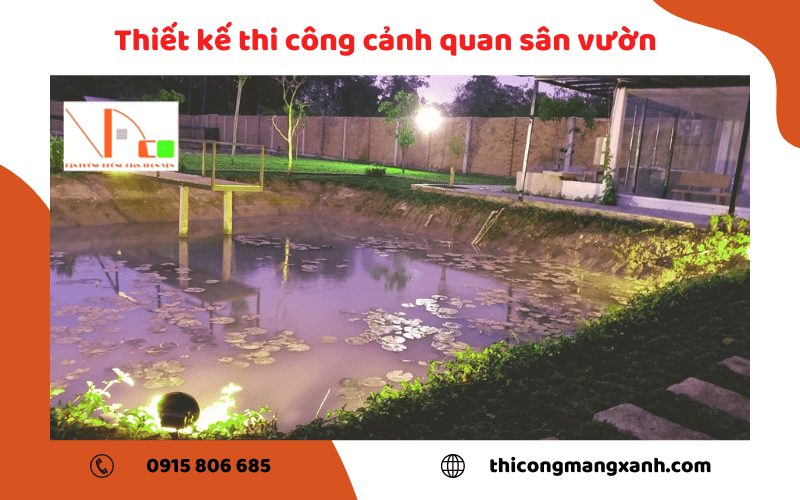 thiết kế thi công cảnh quan sân vườn